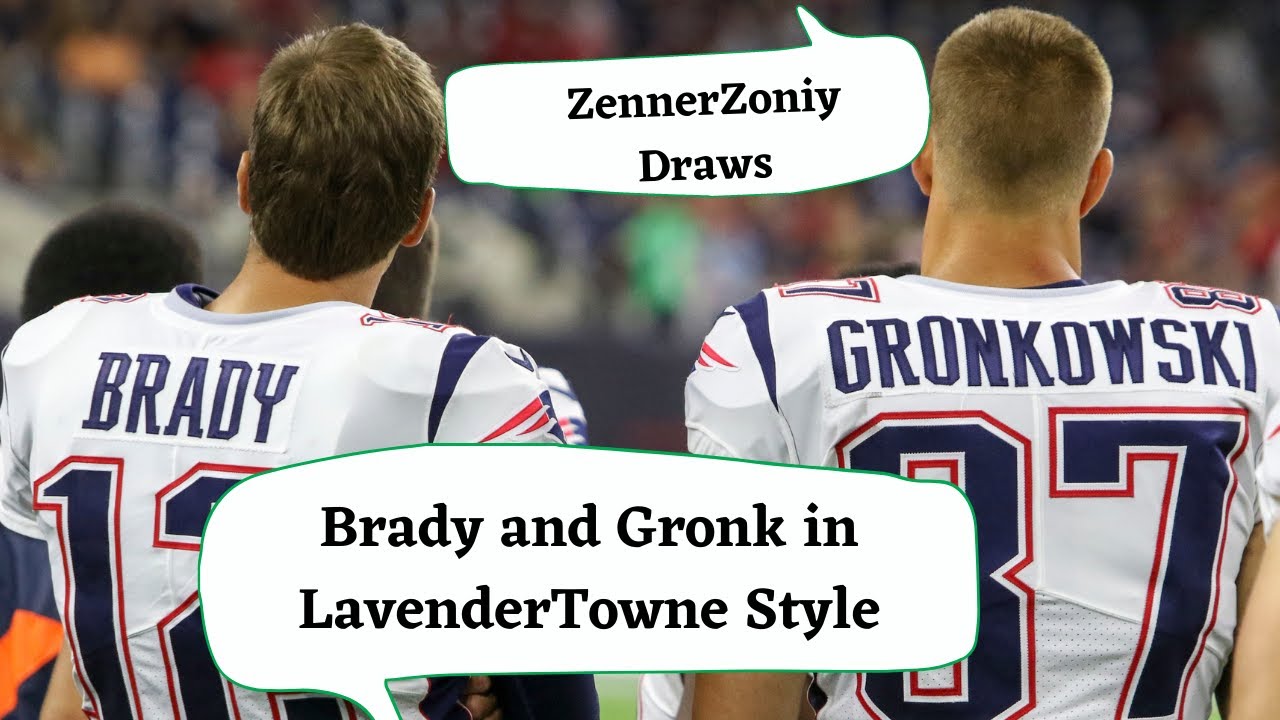 Drawing Tom Brady and Rob Gronkowski in LavederTowne Style