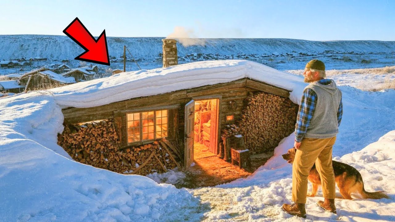Nobody Believed When Veteran and His Dog Built Hillside Dugout... Until 5-Day Blizzard Froze Town