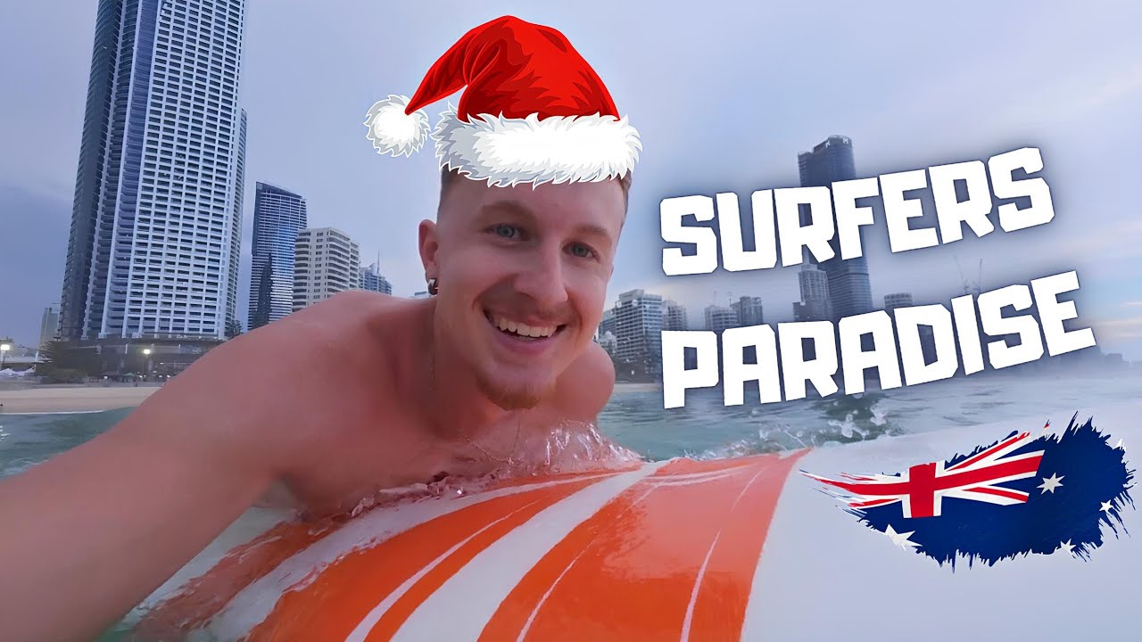 J'Apprends à Surfer à la Gold Coast pour Noël (PVT Australie) 🇦🇺