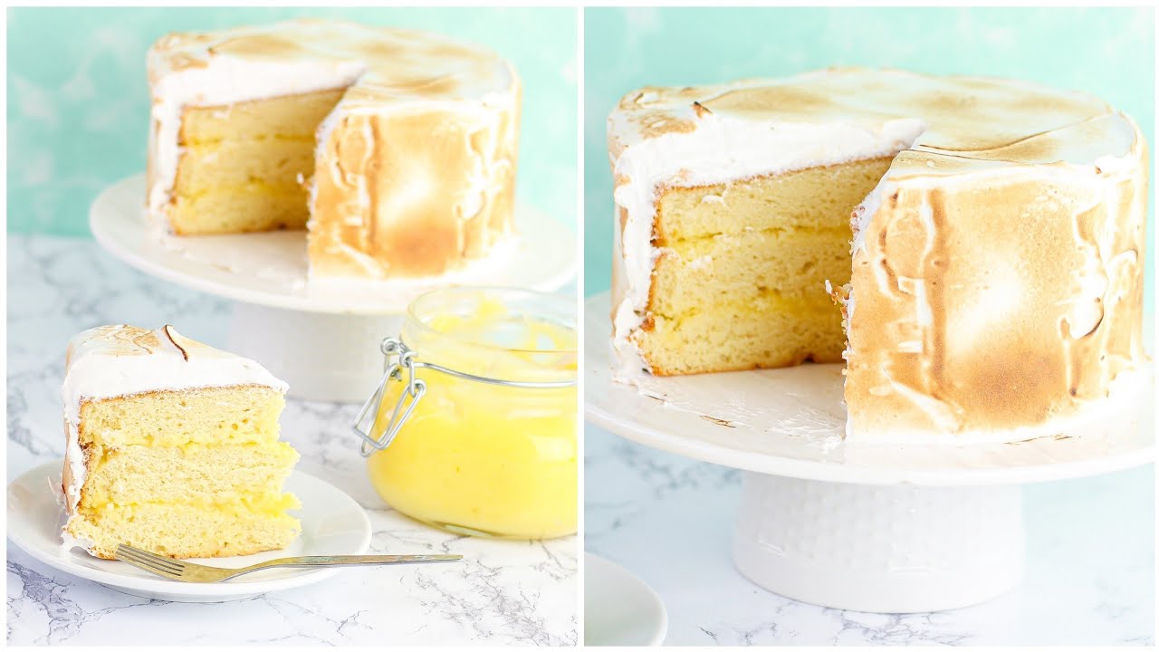 Torta rellena con Lemon curd 🍋