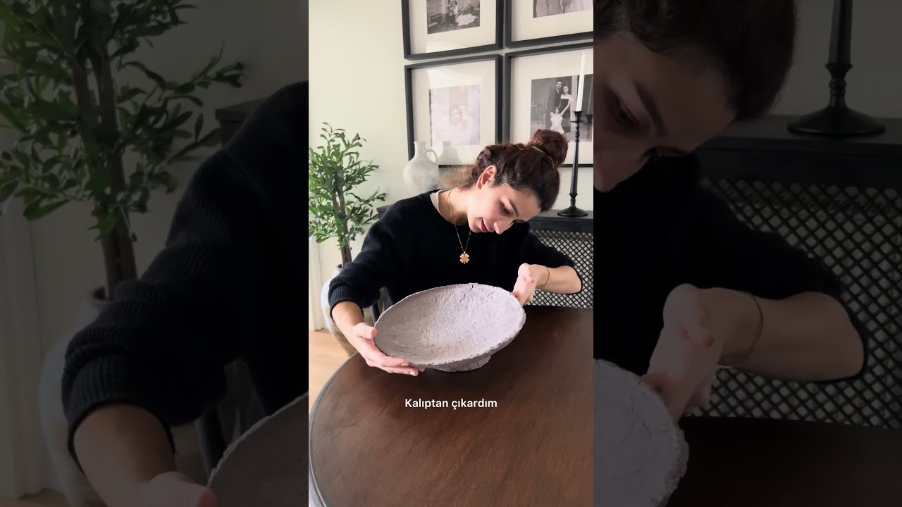 Yumurta kolisinden dekoratif tabak yaptım🥰 #diy #dekorasyon #home #kendinyapprojeleri #geridonusum