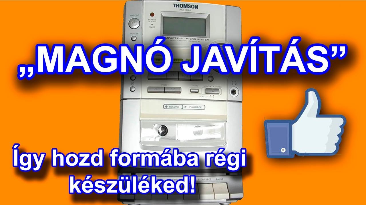 Thomson AM-1080 kazettás magnó javítás – teljes karbantartás (generál)