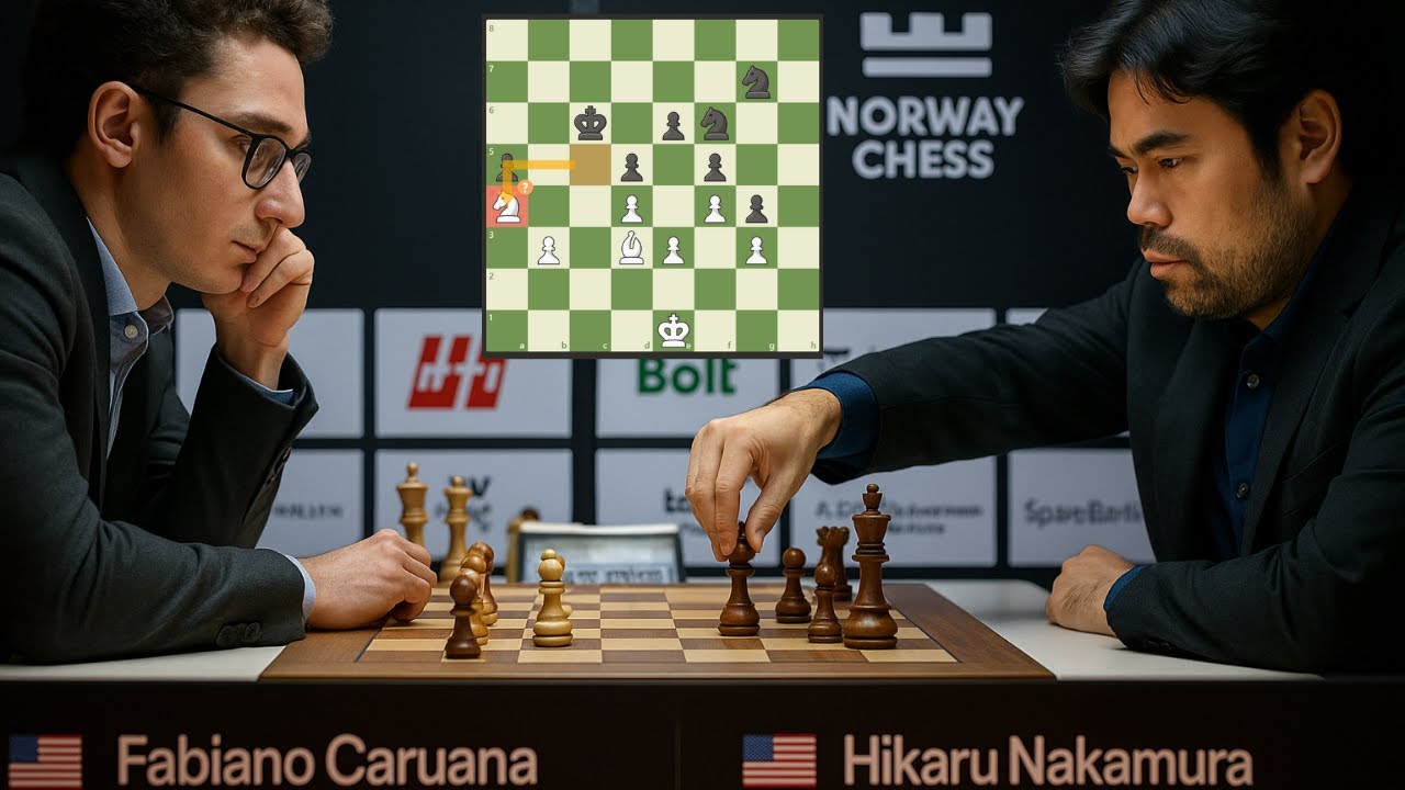 ENDGAME GILA! Hikaru Kalahkan Caruana Lewat Keajaiban Kuda!