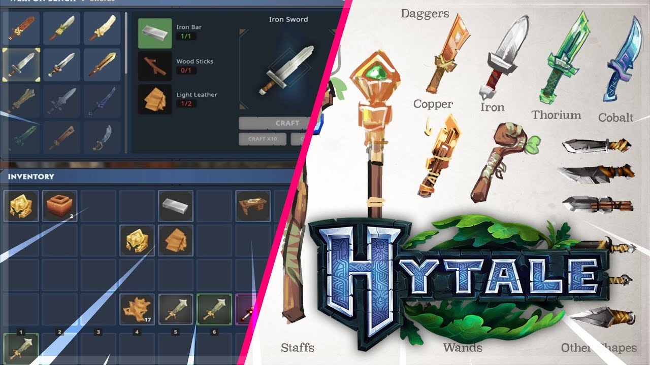 Hytale - USER INTERFACE / WEAPONS CONFIRMED!! - Hypixel Studios