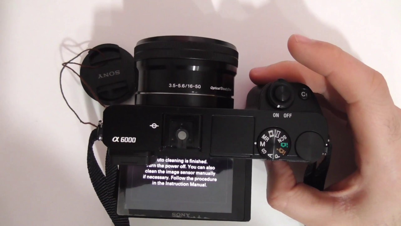 A6000: Auto Image Sensor Cleaning (from Menu)