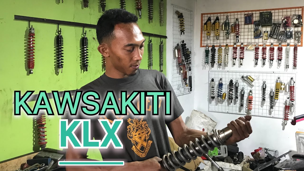 Service shock belakang klx