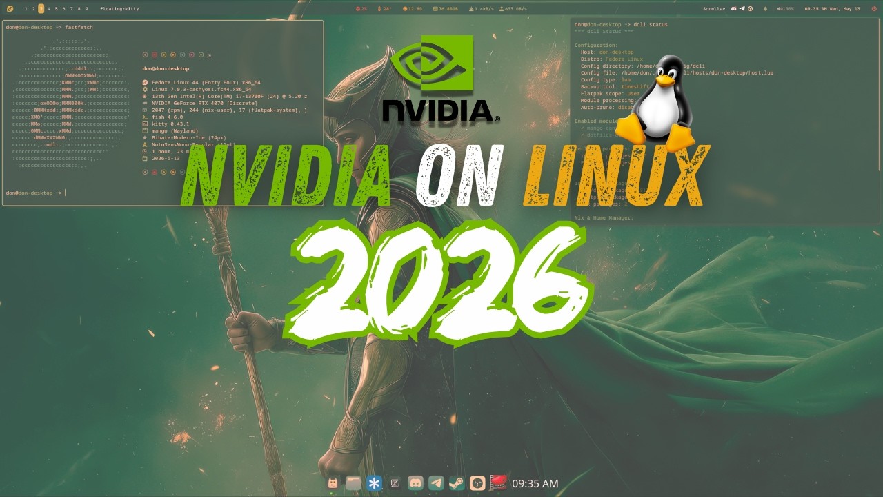 Как обстоят дела с NVIDIA на Linux в 2026 году? Хорошо? Достойно? Плохо?