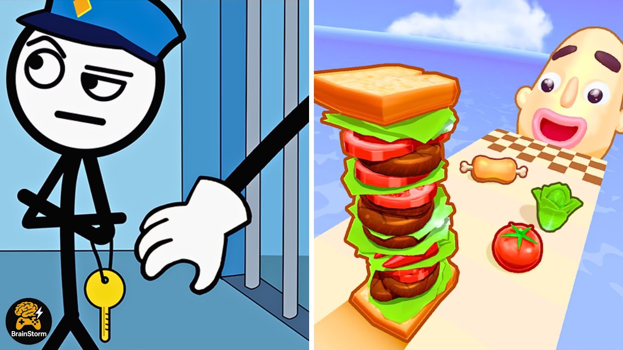 Sandwich Runner Vs Thief Puzzle | BrainStorm Walkthrough | Max Gameplay