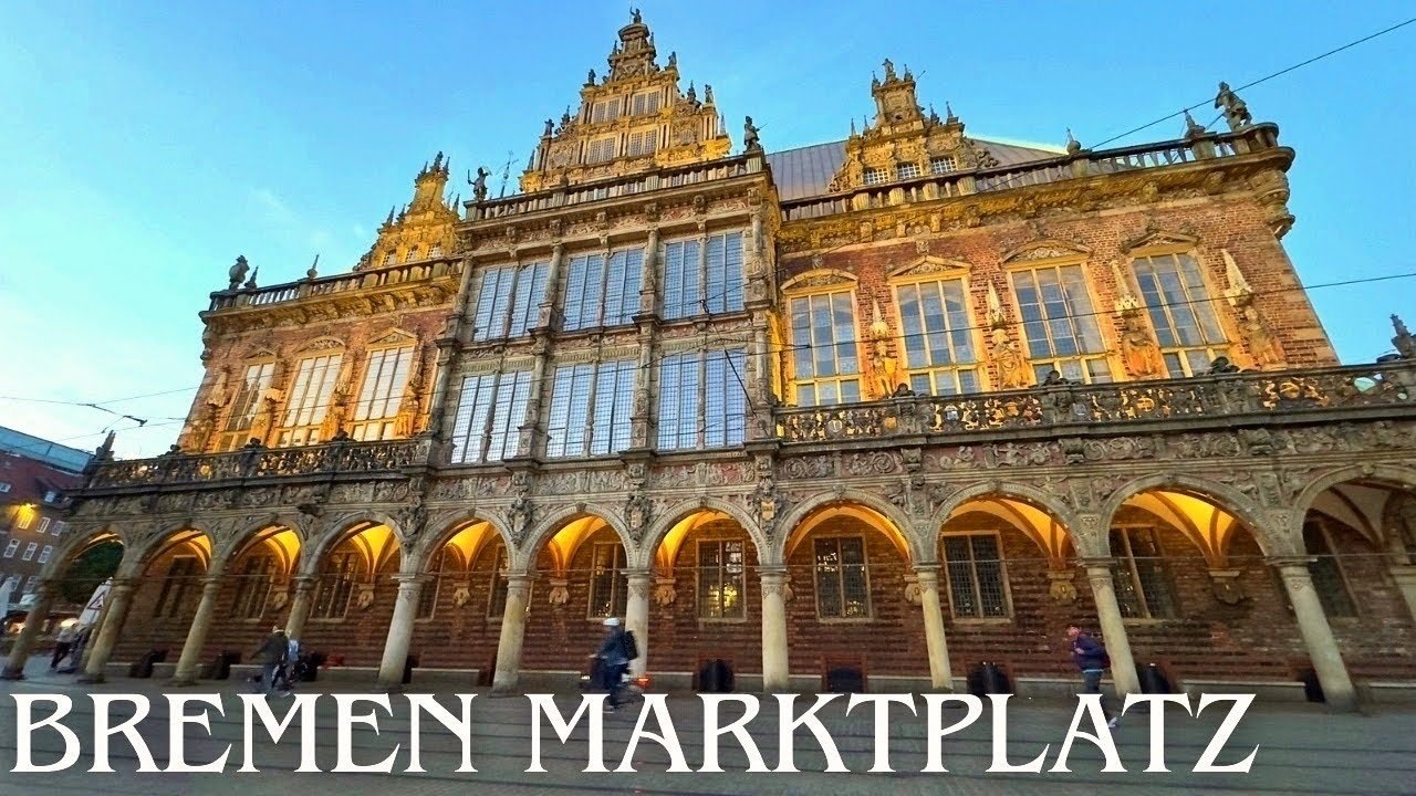 Bremen Walking Tour 2025 | Marktplatz, Town Hall & Roland Statue in 4K