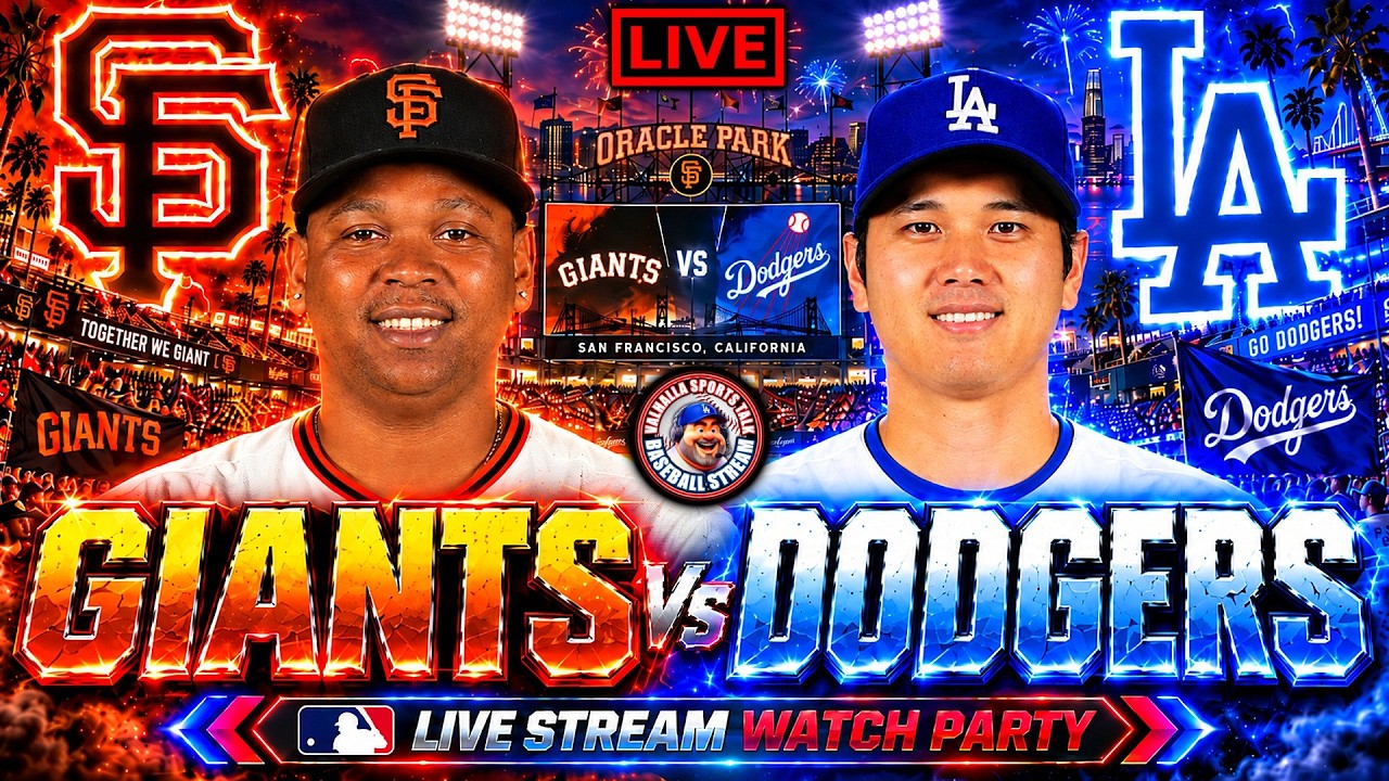 ⚾Los Angeles Dodgers VS San Francisco Giants 🔴 LIVE 🔴 MLB Live Stream Watch Party.
