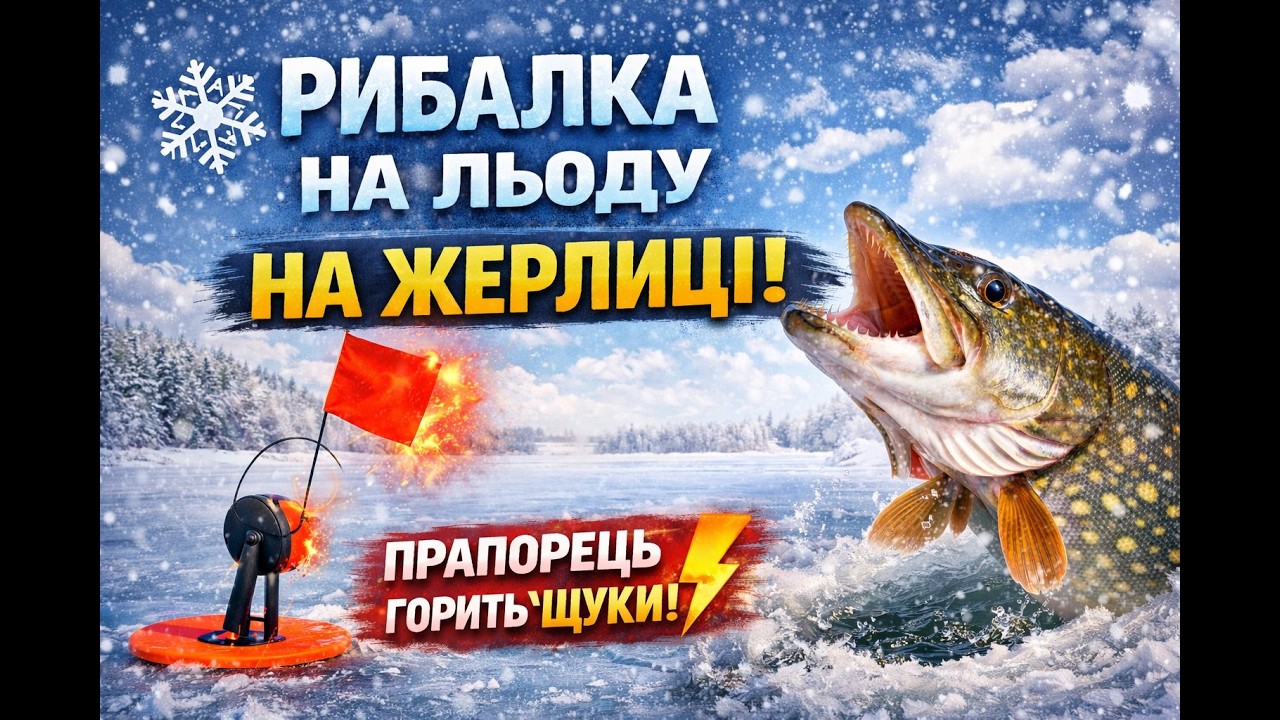 🔥 Прапорці горять! Зимова ловля щуки на жерлиці