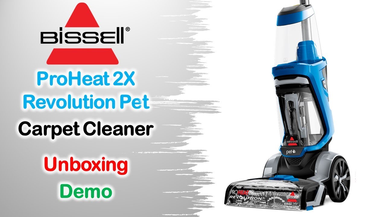 Bissell ProHeat 2X Revolution Pet Carpet Cleaner | Unboxing | Demo