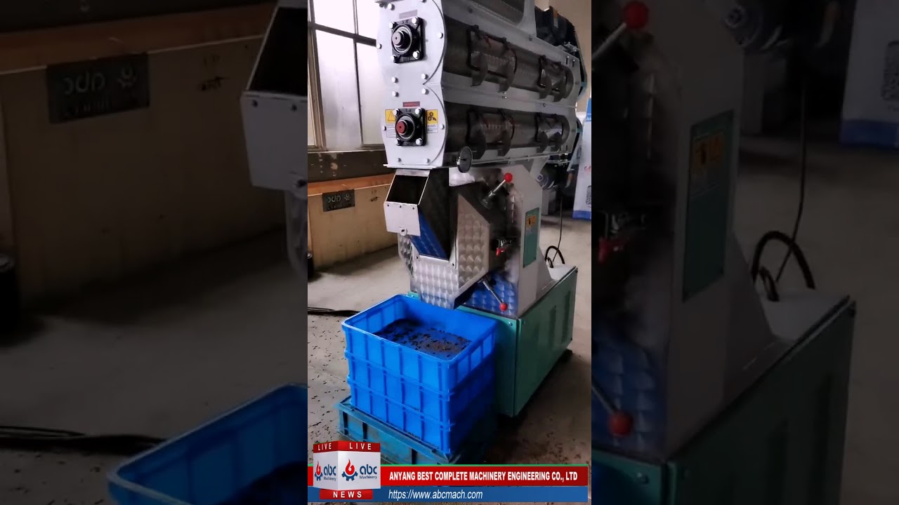 Ring die feed pellet machine  operation process