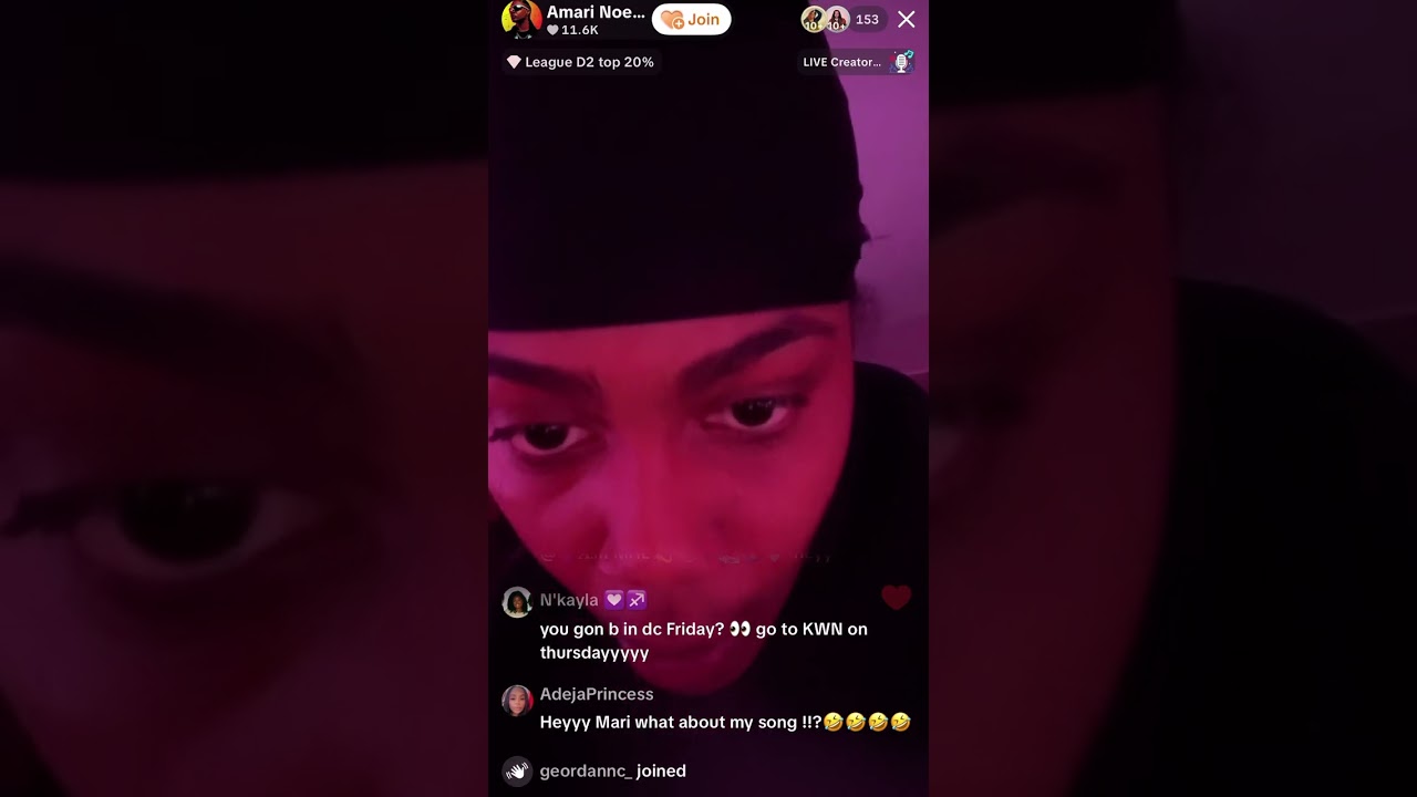 Amari Noelle and Kodie Shane TikTok Live 10-20-25 Part 1