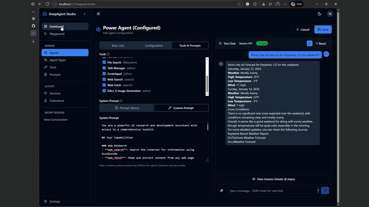 DeepAgent Studio Demo