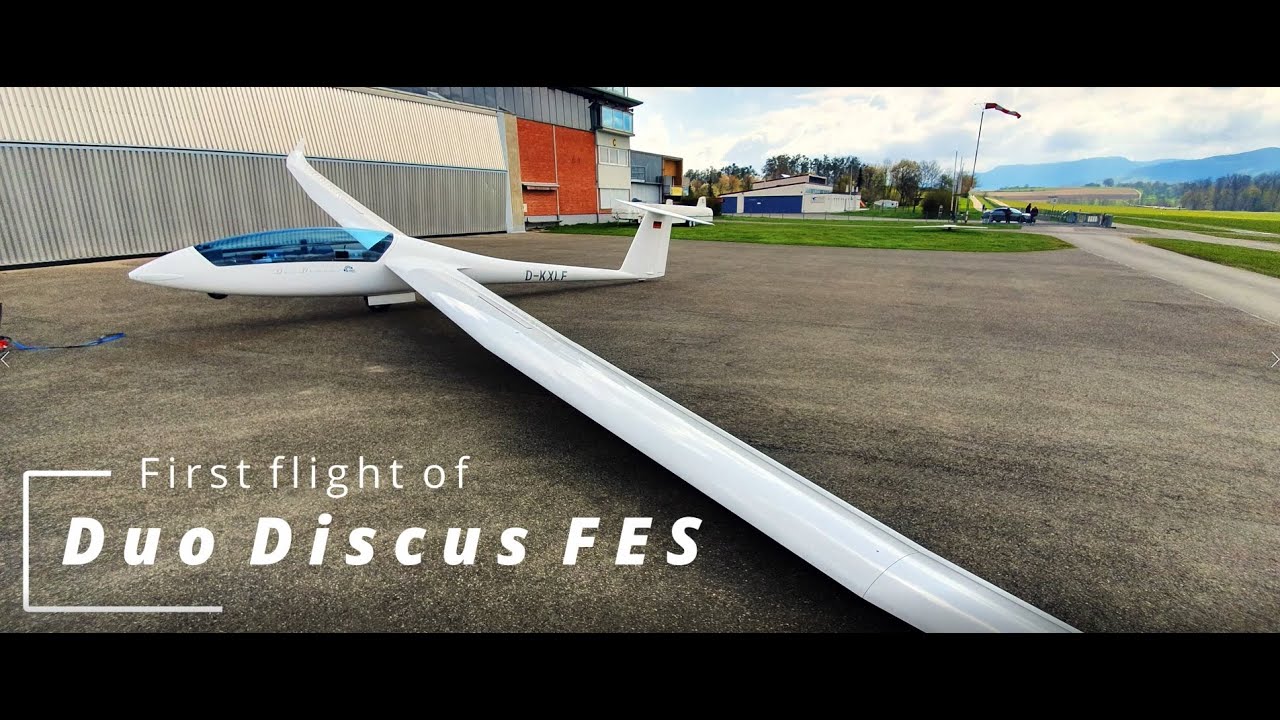 First flight of Duo Discus FES 001 D-KXLF