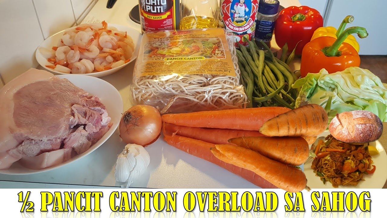 Pancit Canton Overload sa Sahog 'Shrimp & Pork'