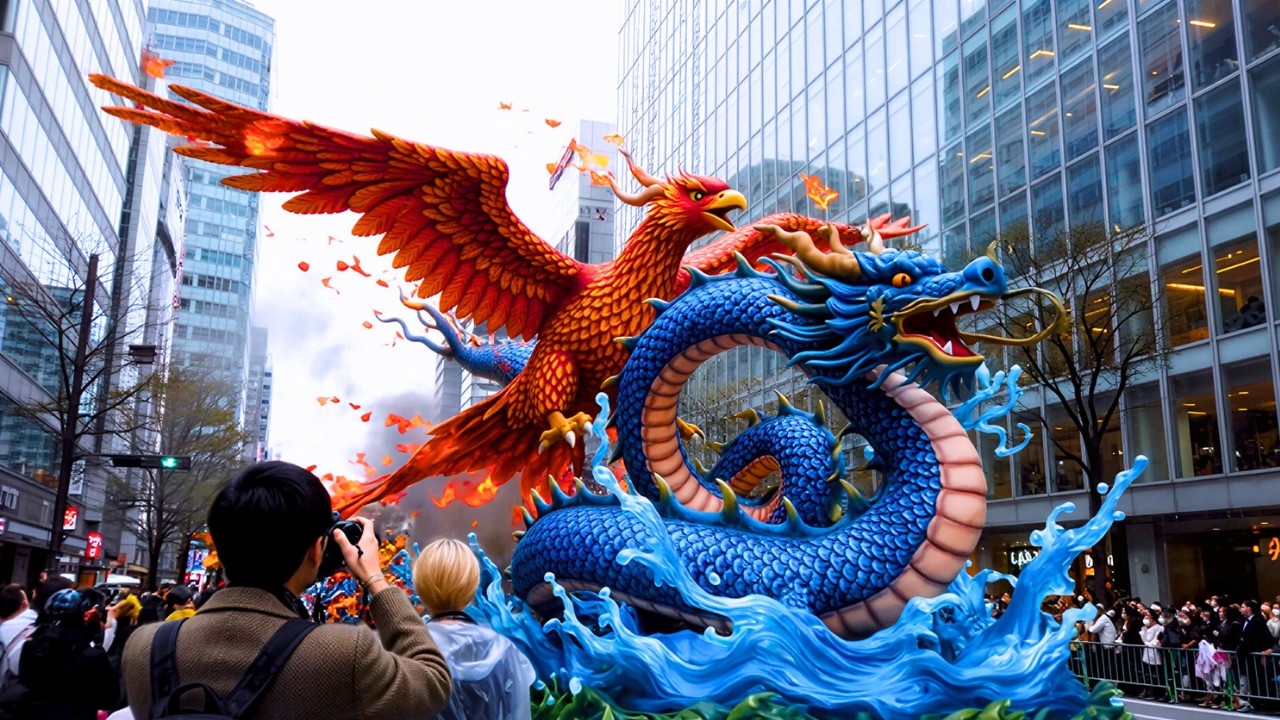 Tokyo Chinese New Year Parade 2026  Yokohama Chinatown Dragon, Lanterns & Night Crowds 4K UHD