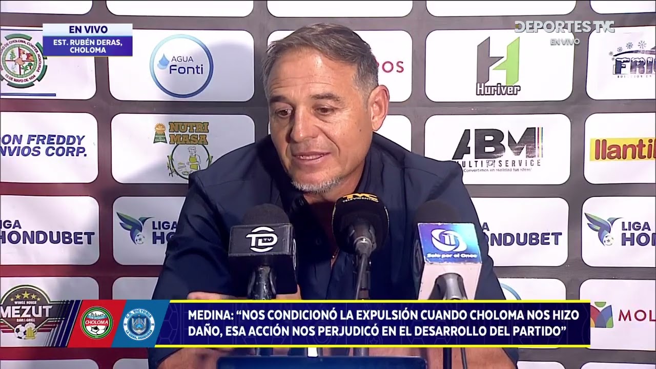 Hernán 'La Tota' Medina da la cara en conferencia tras caer ante Choloma de visita