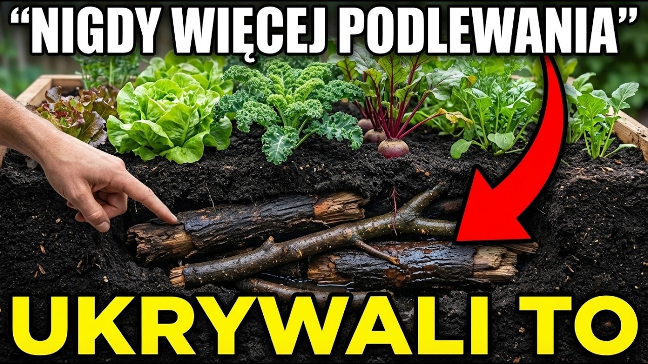 Ogród, którego prawie nie trzeba podlewać: zapomniany sekret zakopanego drewna