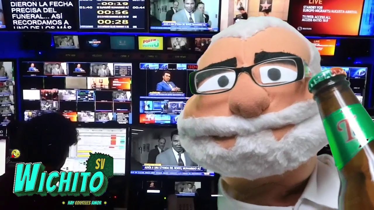 Don Wicho llegó  bolo al estudio!