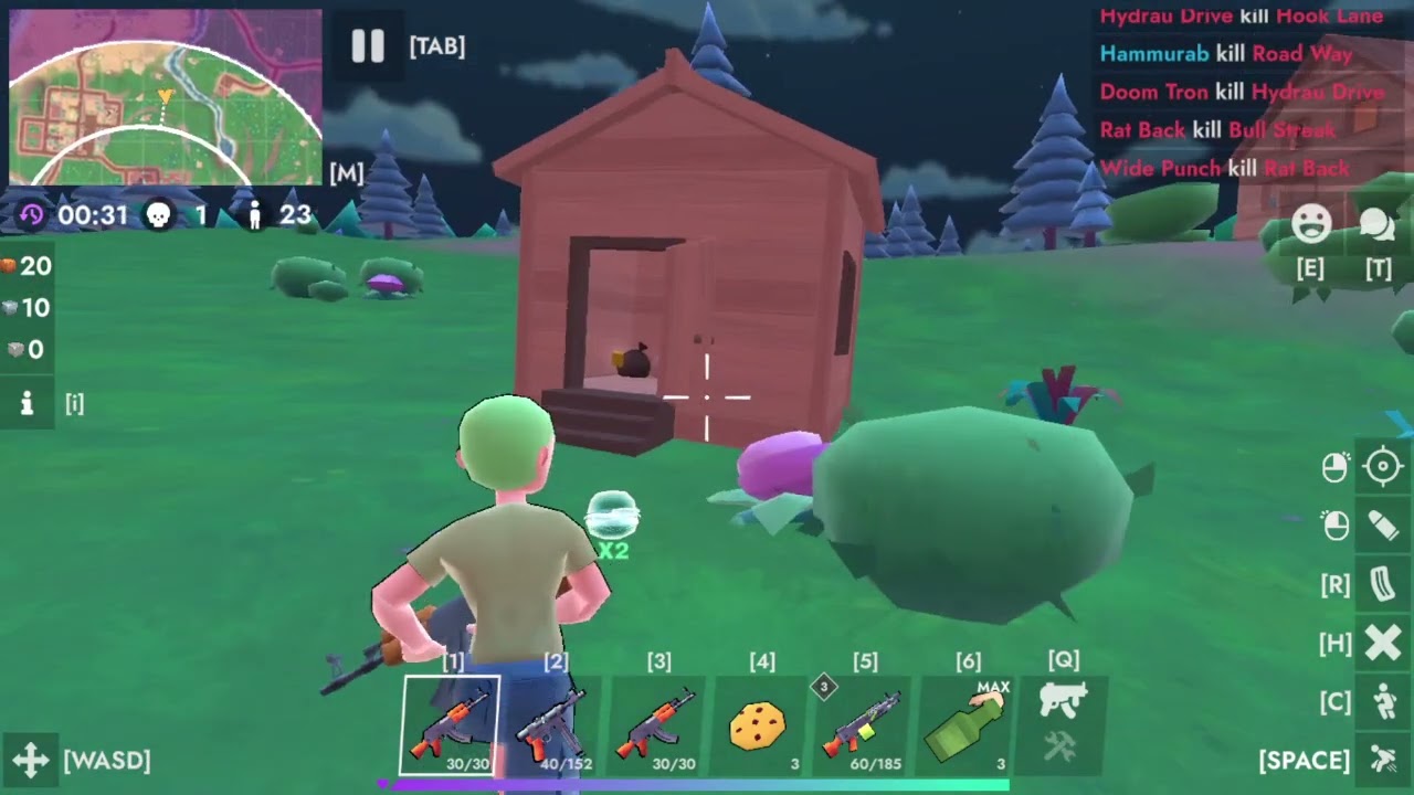 Gameplay CrazyGames | Fortzone Battle Royale | PC | Free Games 2025