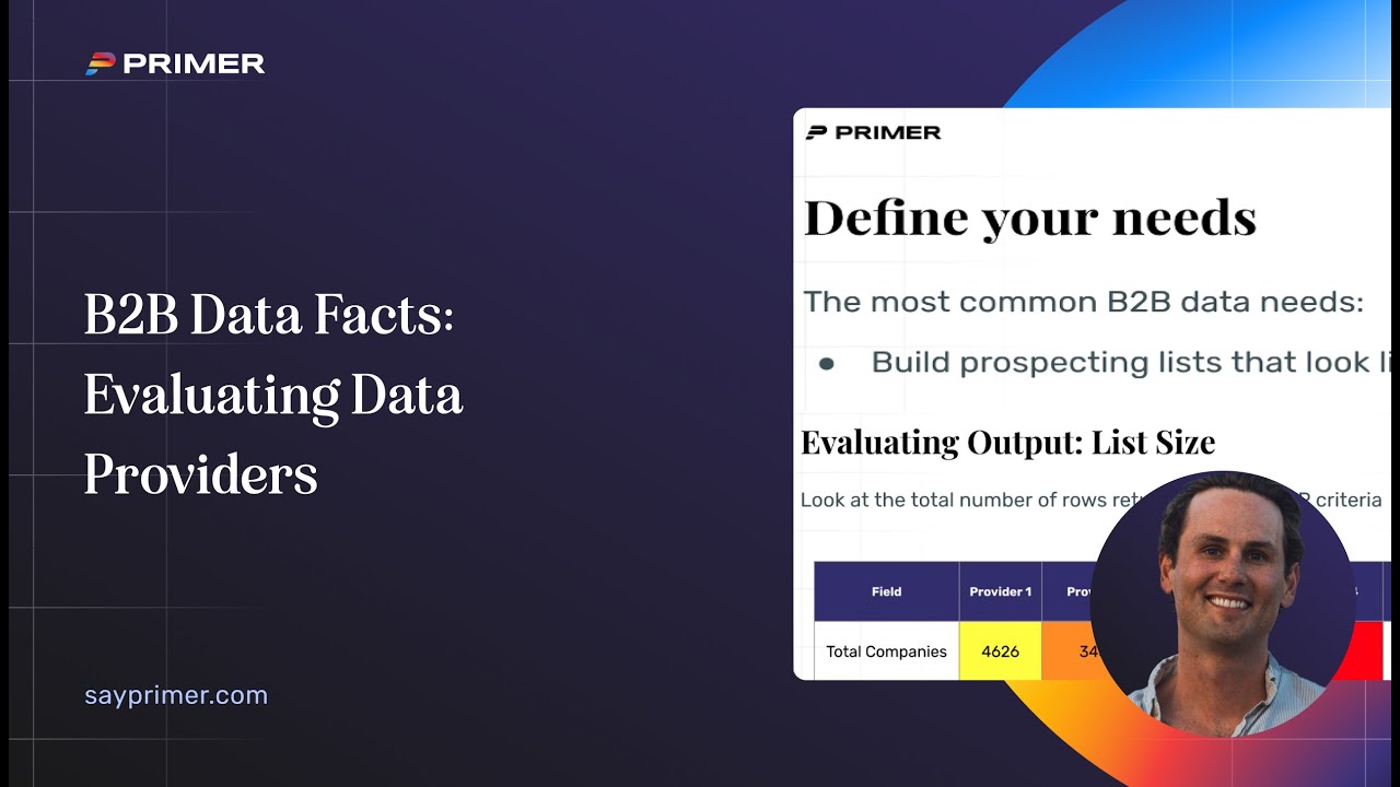 B2B Data Facts #3: Evaluating Data Providers