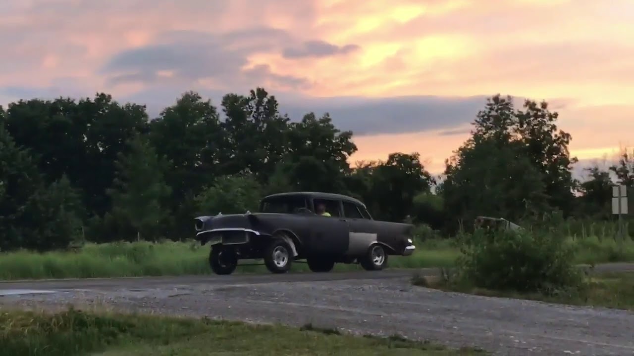 57 Chevy 150 Gasser First Test