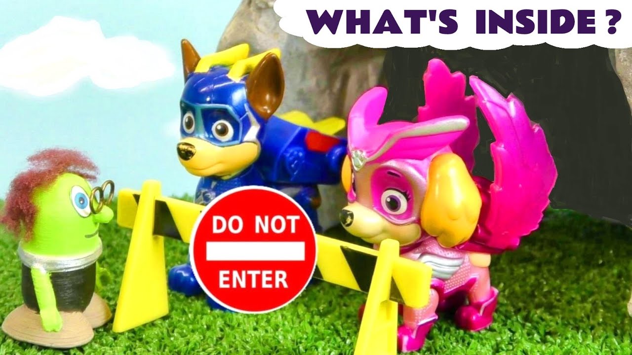 Why won't the Mighty Pups let the Funlings in to the cave?