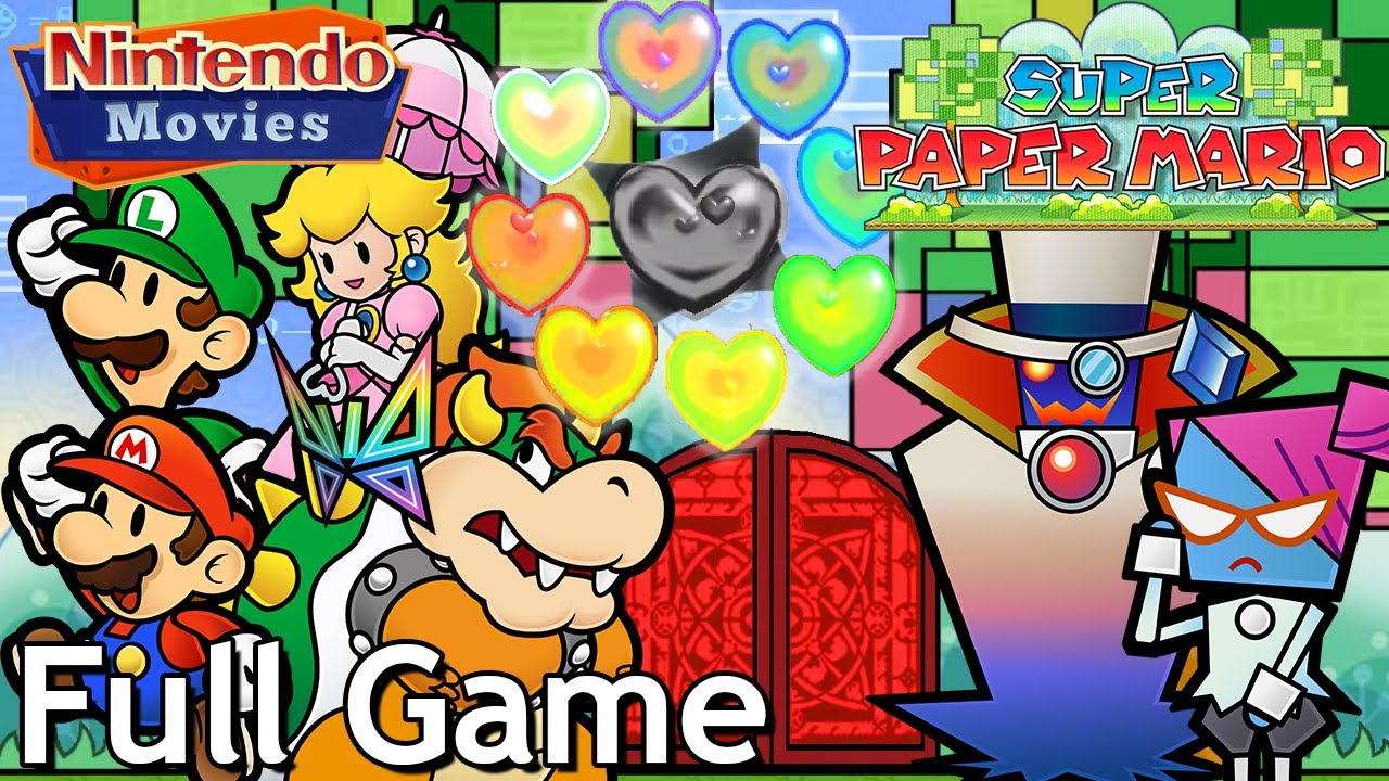 Super Paper Mario - Full Game (Walkthrough, Everything)