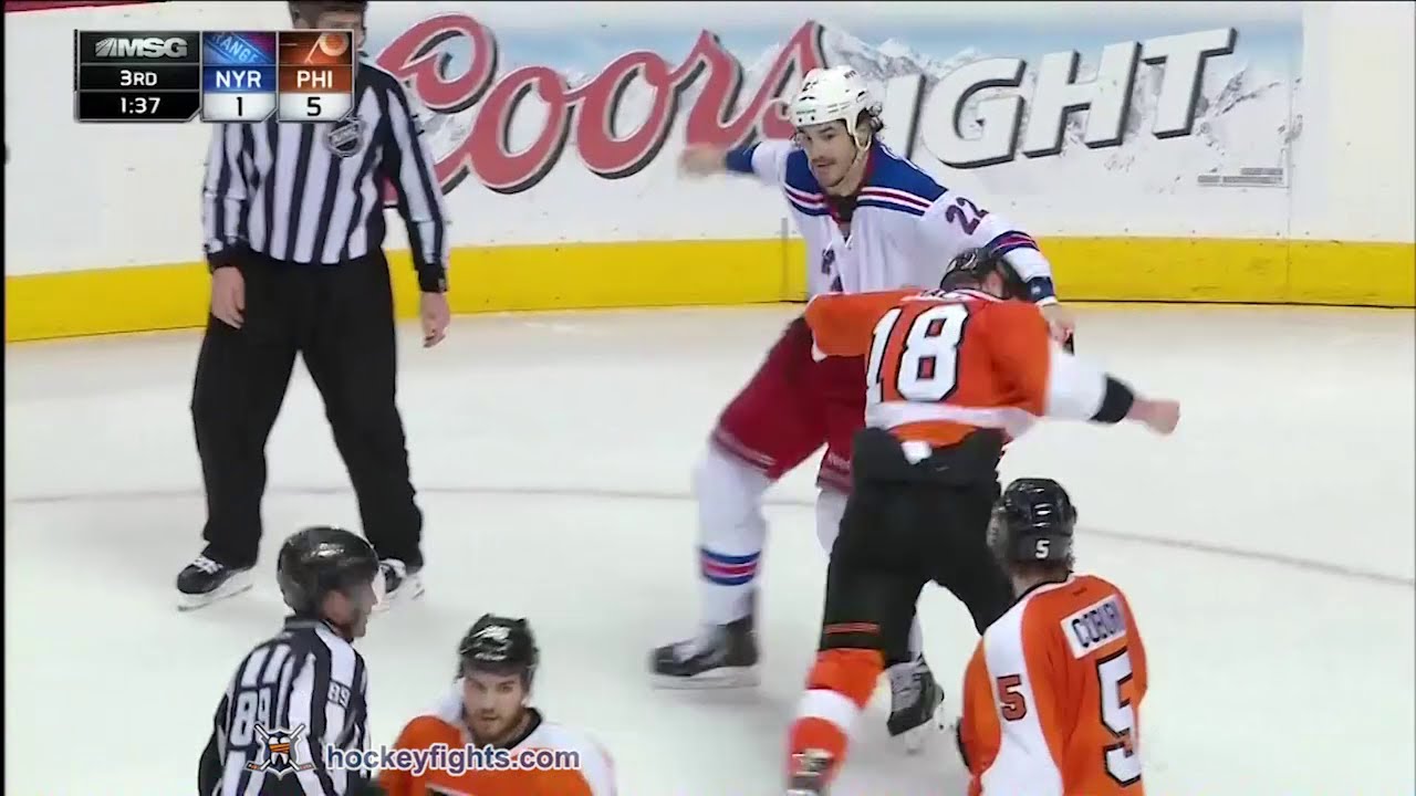 Brian Boyle vs Adam Hall Apr 29, 2014