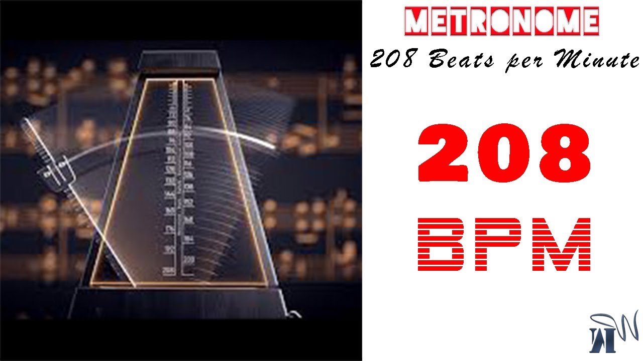208 BPM Virtual Metronome (208 Beats per Minute)