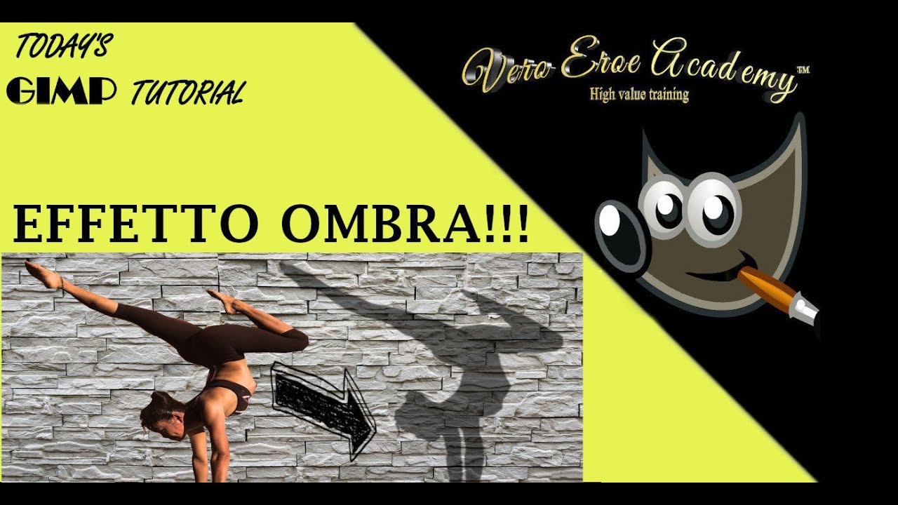 TUTORIAL GIMP- COME FARE UN'OMBRA FACILISSIMO