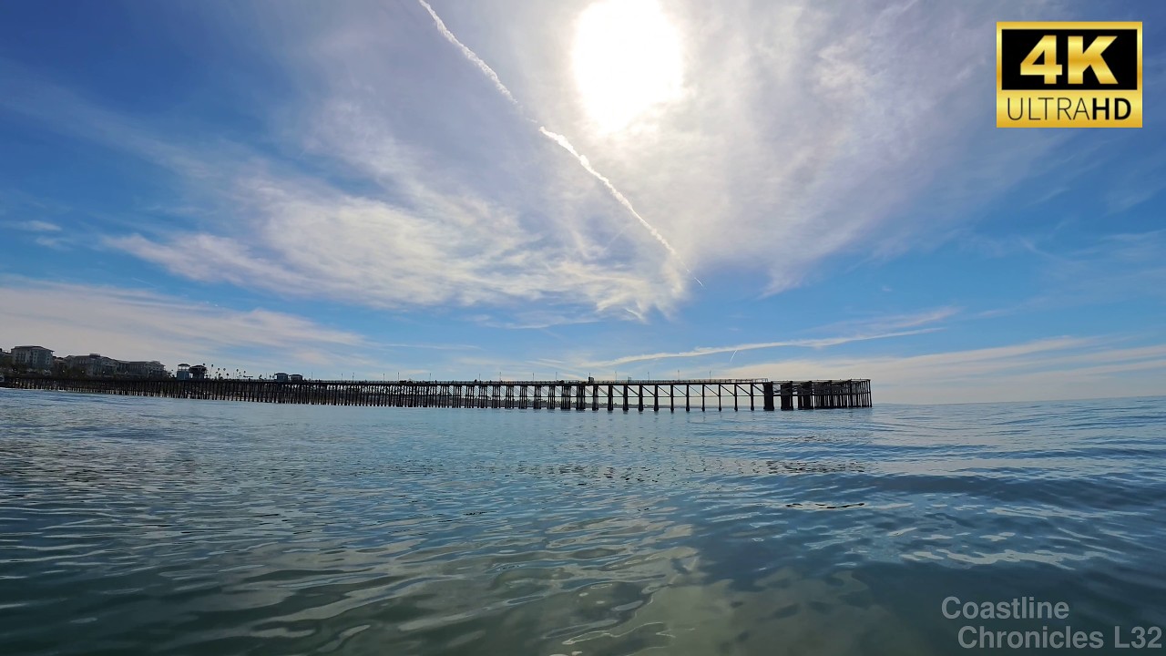 4K Rare Glassy Conditions! | Long Paddle from Oceanside Harbor to Pier ASMR