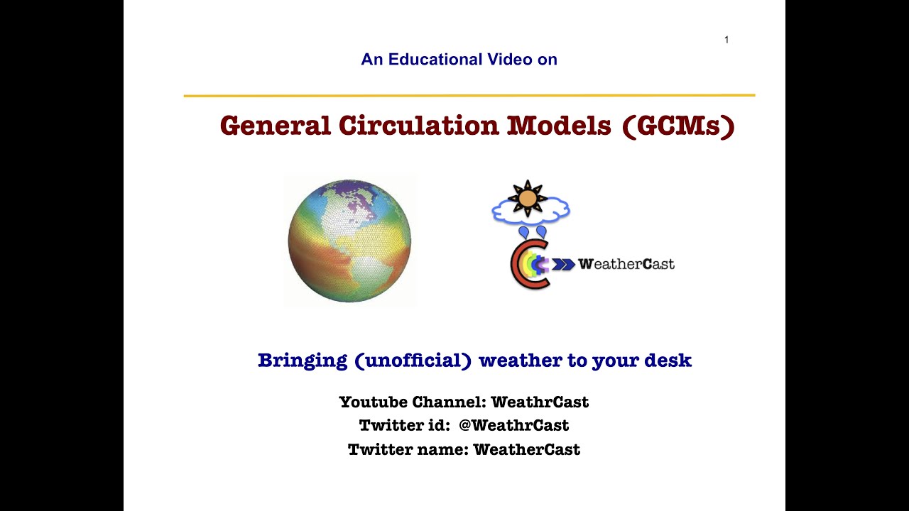 General Circulation Models (GCMs)