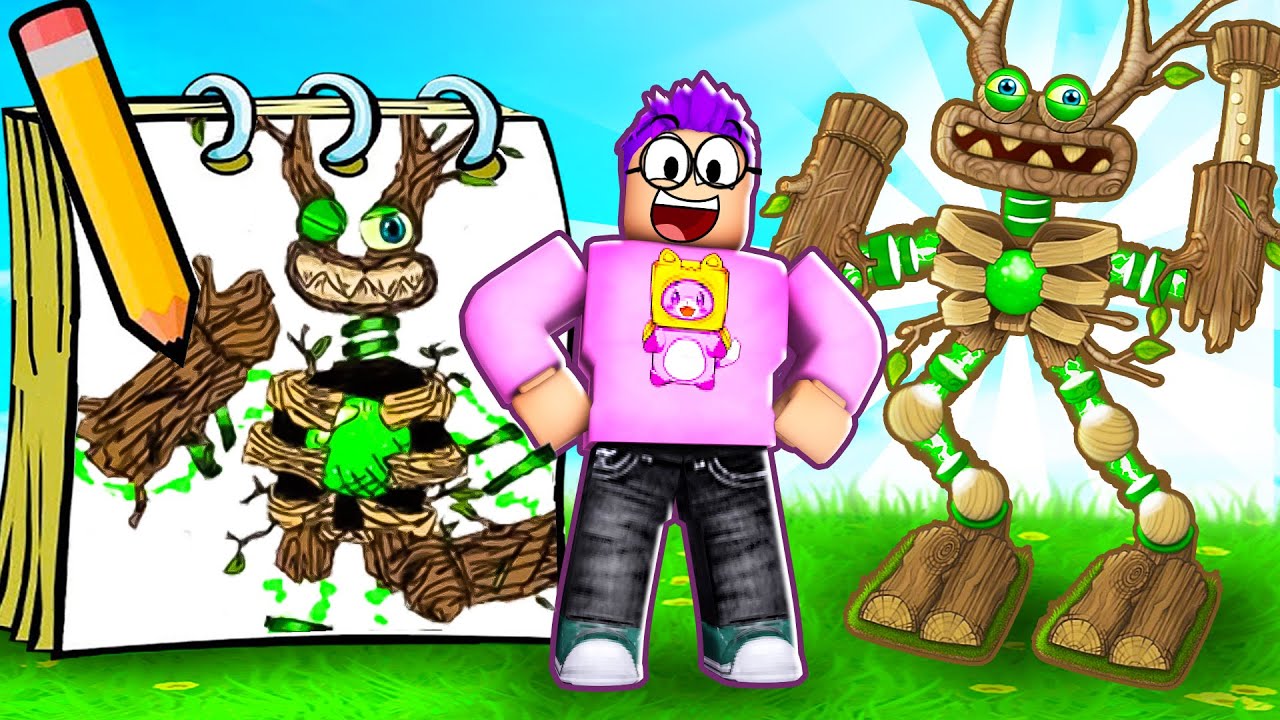 ВСЕ, ЧТО МЫ РИСУЕМ, ОЖИВАЕТ В ROBLOX!? (ЧЕЛЛЕНДЖ ROBLOX DOODLE TRANSFORM MY SINGING MONSTERS)