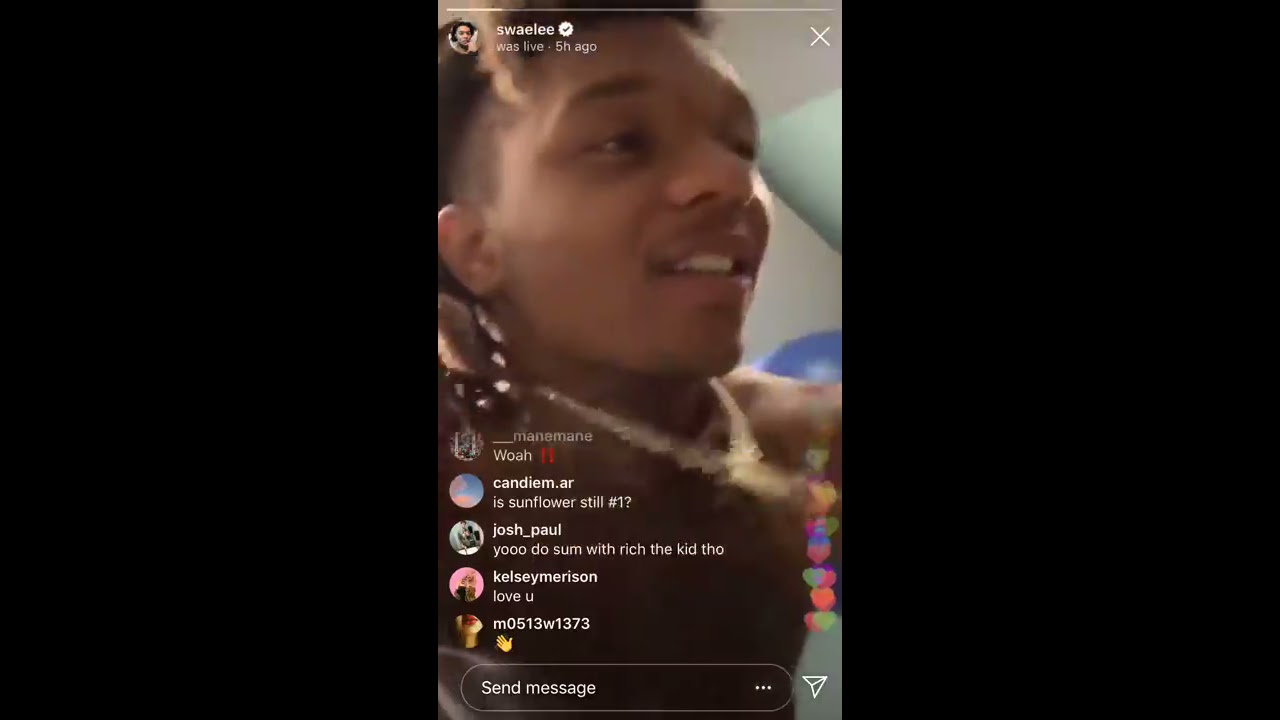 Swae Lee Instagram LIVE Working Out and Dancing