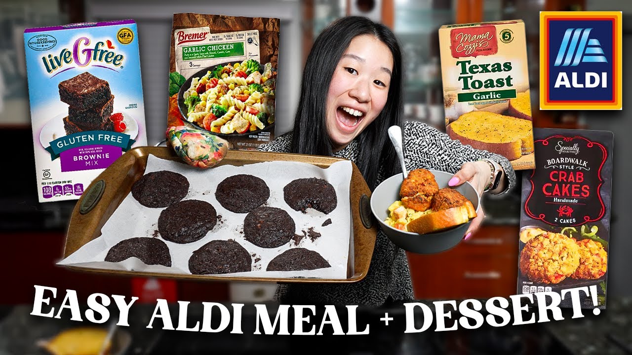 Let's make a fast and easy Aldi meal +.dessert together!