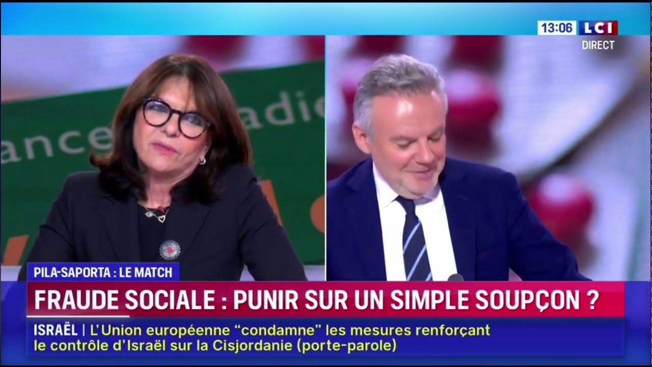 Nathalie Goulet invitée d'Eric Brunet sur LCI pour parler de la fraude sociale