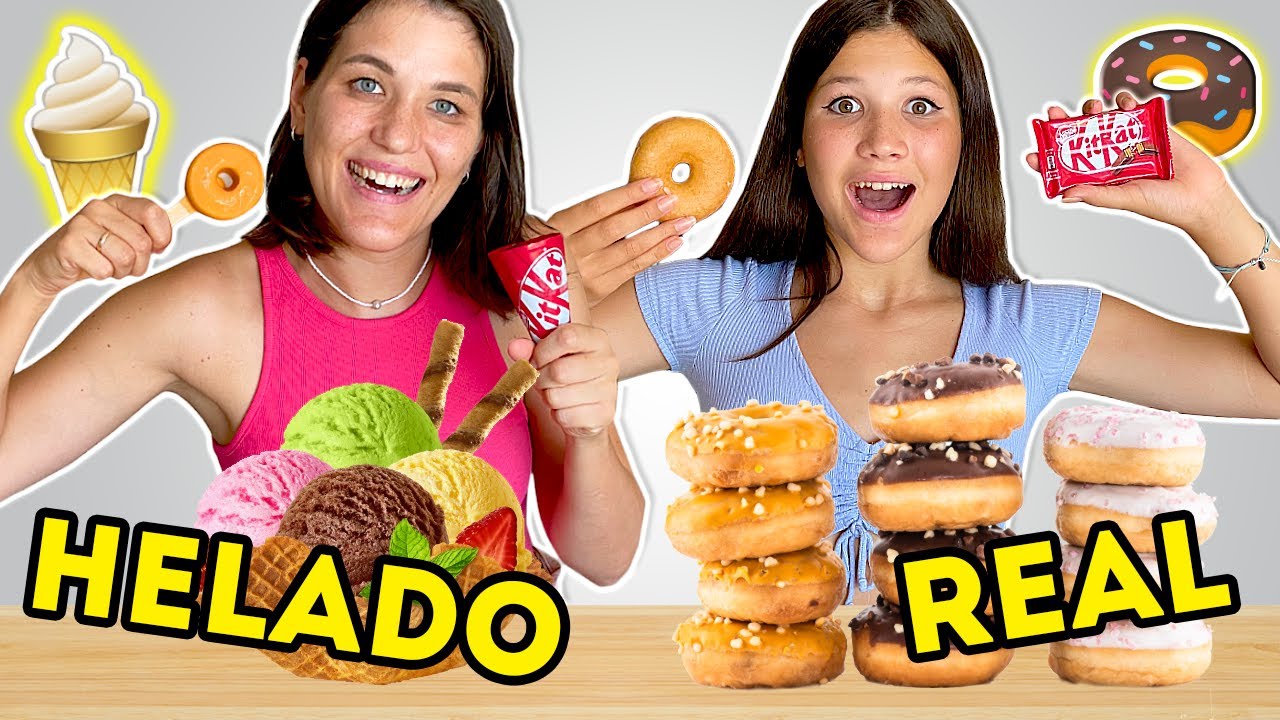 HELADOS vs REALIDAD ¿ES MEJOR EL HELADO O LO REAL? Ice Cream Challenge! | Yippee Family