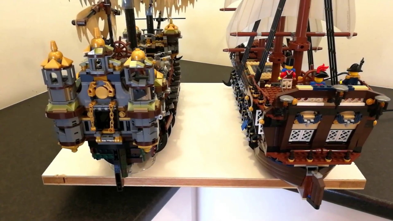 360&deg; comparison Imperial Flagship 10210 vs Silent Mary 71042 Lego