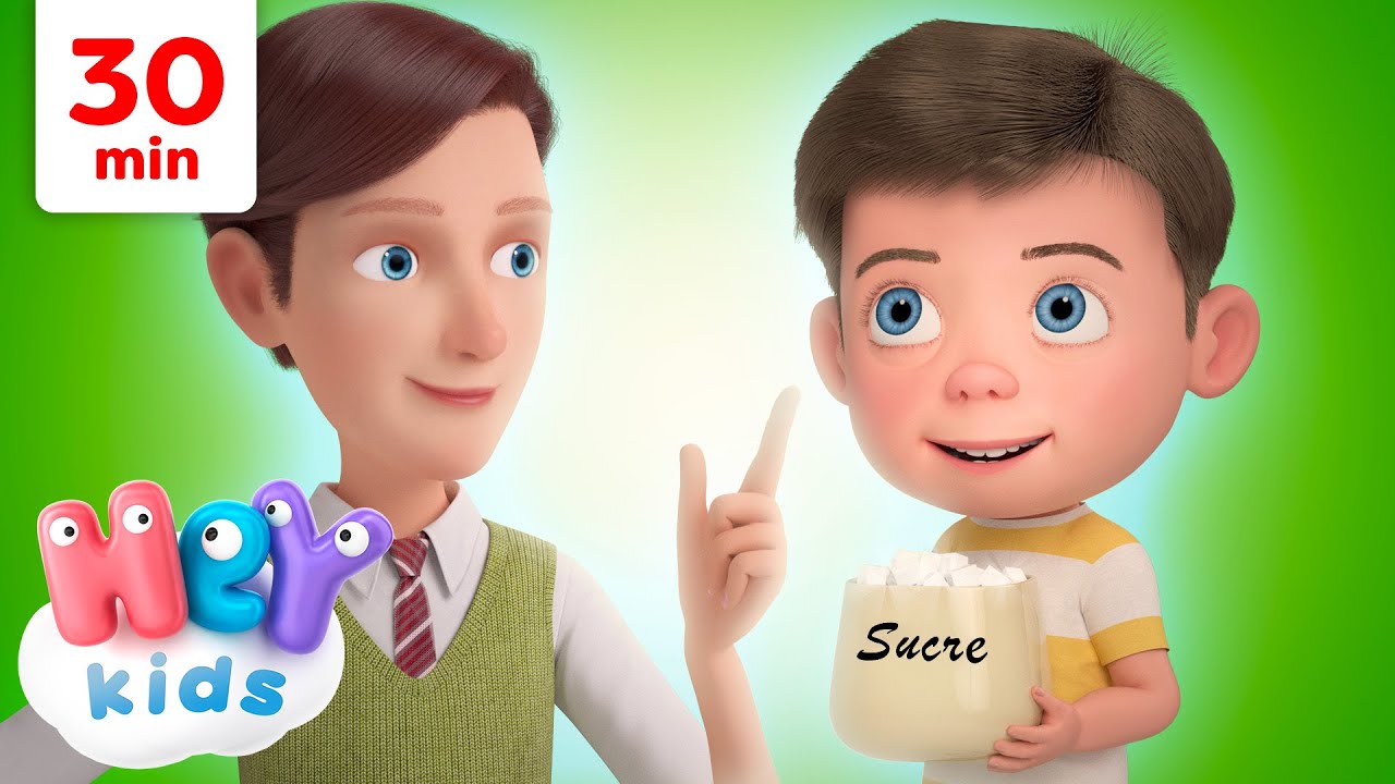 Johny Johny Oui Papa et Plus! | 30 minutes | Chansons pour Enfants | HeyKids en Français
