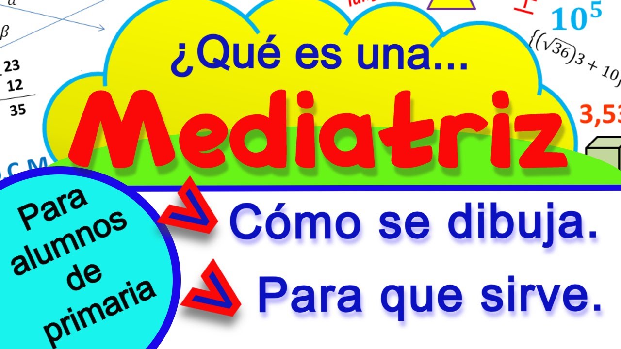 MEDIATRIZ. ¿Qué es, cómo se dibuja y para qué sirve?