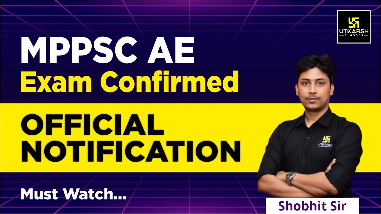 MPPSC AE Exam Confirmed on 3rd July | MPPSC Admit Card Official Update | Detail By Shobhit Sir