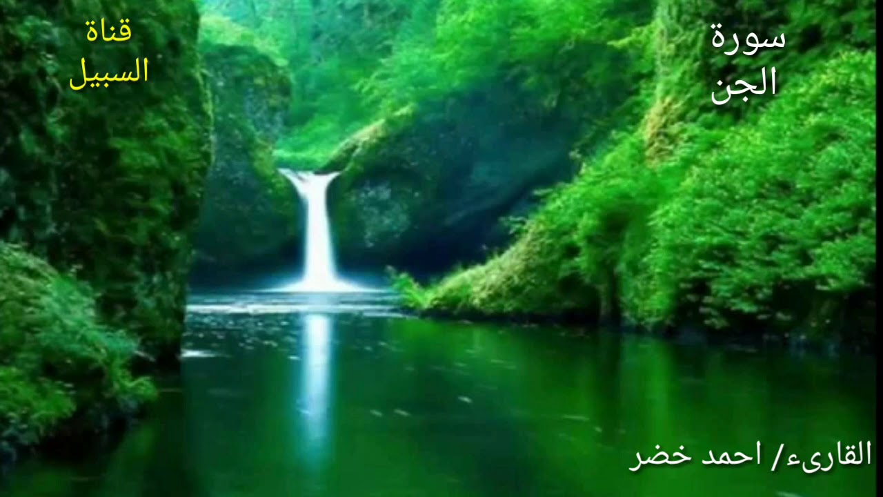 سورة الجن بصوت خاشع للقارىء احمد خضر