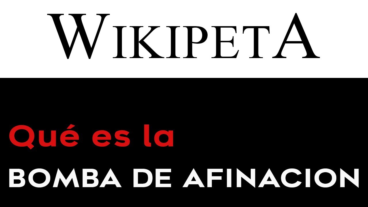 ¿Qué es la bomba de afinación o principal? - Wikipeta #3