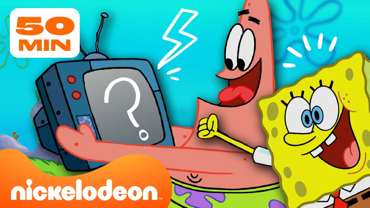 سبونج بوب | كل شيء يشاهده سبونج بوب على التلفزيون | تجميع لمدة 50 دقيقة | Nickelodeon Arabia