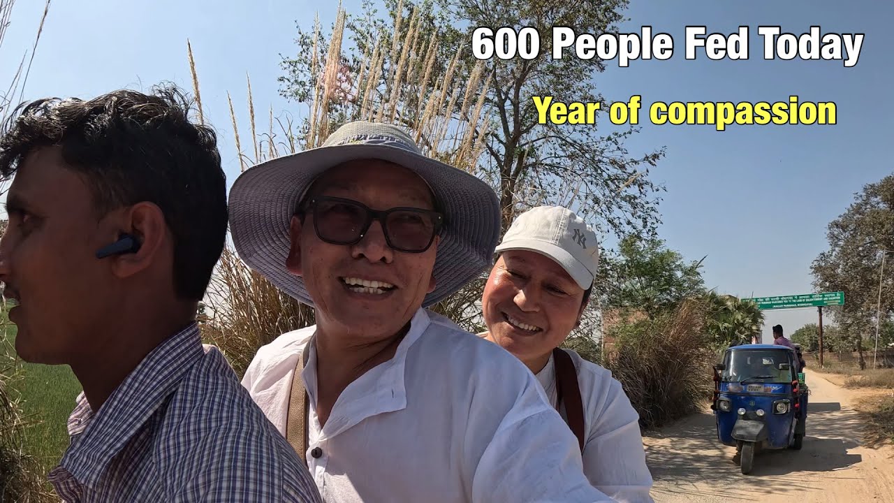 “600 People Fed in a Poor Village || Kids Were So Happy || Bodh Gaya || Tibetan YouTube || 