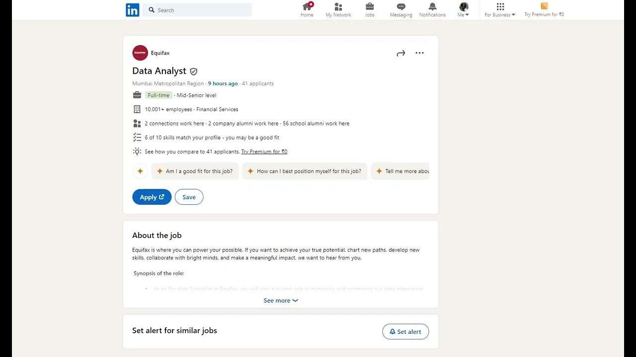 Internship and freshers opening in Data Analytics | #Tableau #powerbi #pyspark  #internship