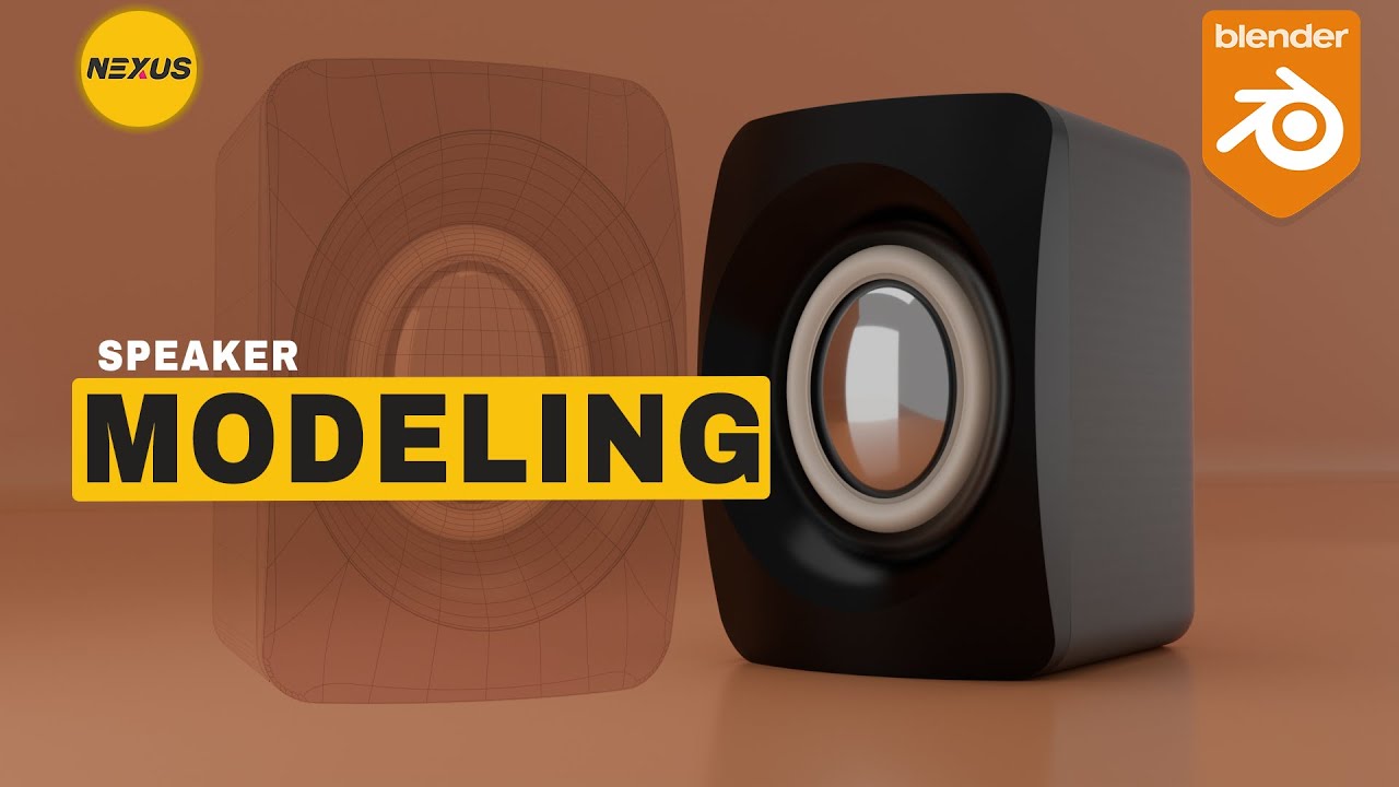 Blender Beginner Tutorial: Model a Sleek Speaker from Scratch (Easy & Fast!)